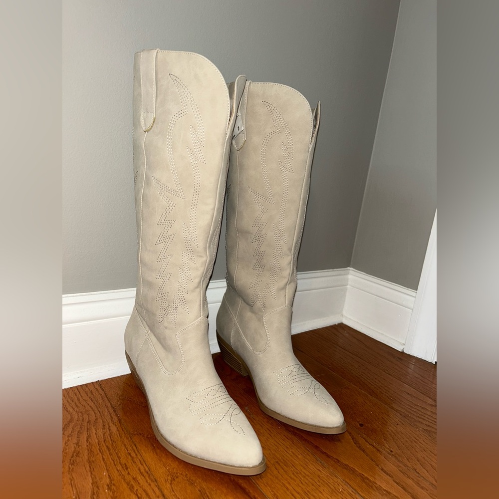 Suede Cowboy Boots